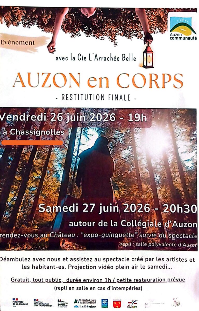 Spectacle Auzon en corps